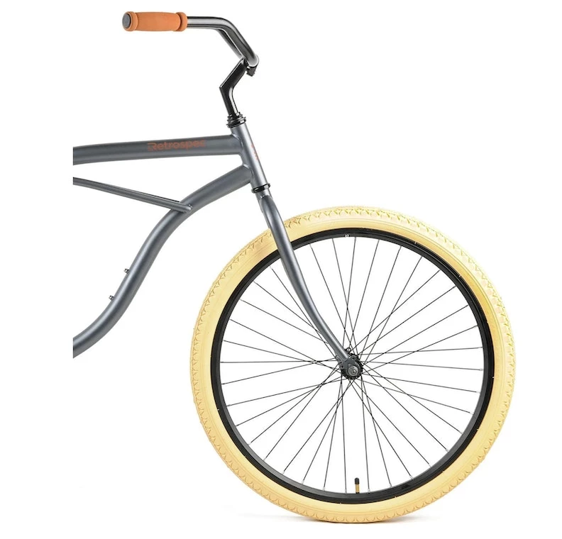 Retrospec Chatham Beach Cruiser 1-Speed 26" - Matte Graphite/Beige 2021 6 Retrospec Chatham Beach Cruiser 1-Speed 26" - Matte Graphite/Beige 2021 - Image 4