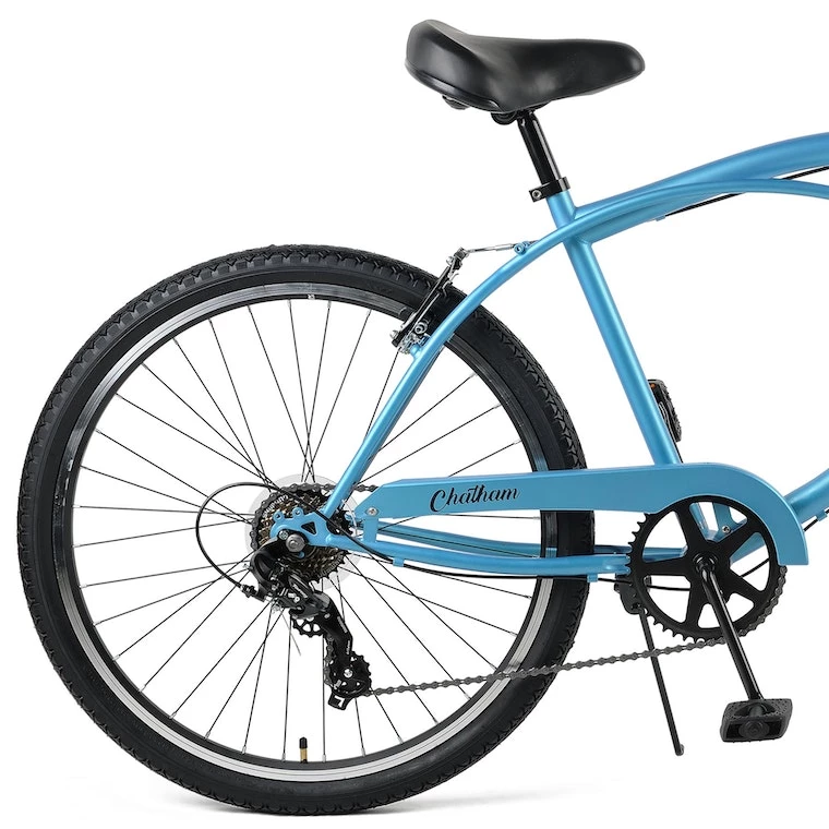 Retrospec Chatham Beach Cruiser 7-Speed 26" - Matte Pacific Blue 2021 5 Retrospec Chatham Beach Cruiser 7-Speed 26" - Matte Pacific Blue 2021 - Image 3