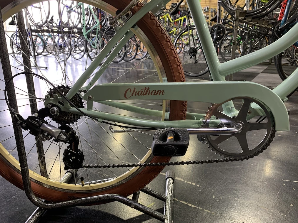 Retrospec Chatham Beach Cruiser Step-Thru 7-Speed 26" - Matcha Green 2022 4 Retrospec Chatham Beach Cruiser Step-Thru 7-Speed 26" - Matcha Green 2022 - Image 2