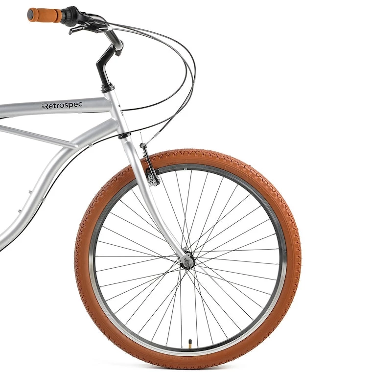 Retrospec Chatham Beach Cruiser 7-Speed 26" - Matte Silver/Cardinal 2022 6 Retrospec Chatham Beach Cruiser 7-Speed 26" - Matte Silver/Cardinal 2022 - Image 4