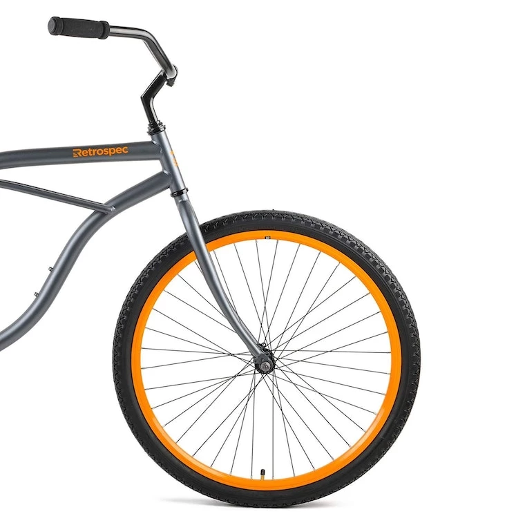 Retrospec Chatham Beach Cruiser 1-Speed 29" - Matte Graphite/Orange 2022 6 Retrospec Chatham Beach Cruiser 1-Speed 29" - Matte Graphite/Orange 2022 - Image 4