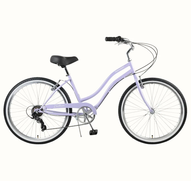 Retrospec Chatham Beach Cruiser Step-Thru 7-Speed 26" - Light Orchid 2022 3 Retrospec Chatham Beach Cruiser Step-Thru 7-Speed 26" - Light Orchid 2022
