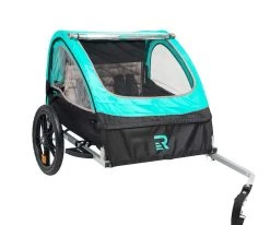 Retrospec Rover Double Passenger Children's Bike Trailer - Teal