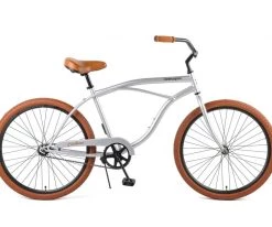 Retrospec Chatham Beach Cruiser 1-Speed 26" - Matte Silver/Cardinal 2021