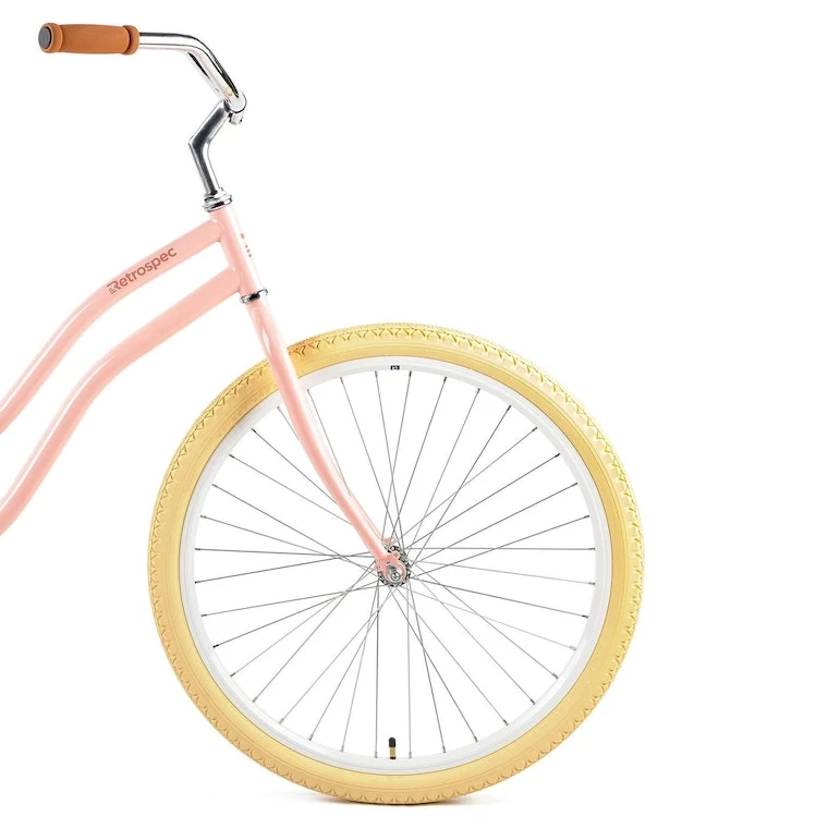 Retrospec Chatham Beach Cruiser Step-Thru 1-Speed 26" - Blush Pink 2021 6 Retrospec Chatham Beach Cruiser Step-Thru 1-Speed 26" - Blush Pink 2021 - Image 4