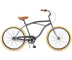 Retrospec Chatham Beach Cruiser 3-Speed 26" - Matte Graphite/Beige 2021