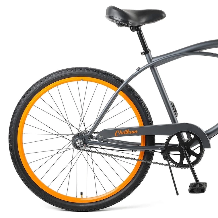 Retrospec Chatham Beach Cruiser 3-Speed 26" - Matte Graphite/Orange 2021 5 Retrospec Chatham Beach Cruiser 3-Speed 26" - Matte Graphite/Orange 2021 - Image 3