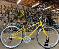 Retrospec Kinney-Mixte City Bike 7-Speed - Saffron 2022