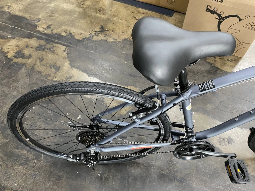 Retrospec Barron Comfort Hybrid Bike 21-Speed - Graphite 2022 15 Retrospec Barron Comfort Hybrid Bike 21-Speed - Graphite 2022 - Image 13