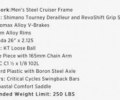 Retrospec Chatham Beach Cruiser 7-Speed 26" - Matte Pacific Blue 2021 -Retrospec Sales Store cLw9E78Sk6mTK1TpDsNtbBPmM