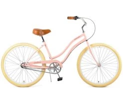 Retrospec Chatham Beach Cruiser Step-Thru 3-Speed 26" - Blush Pink 2021