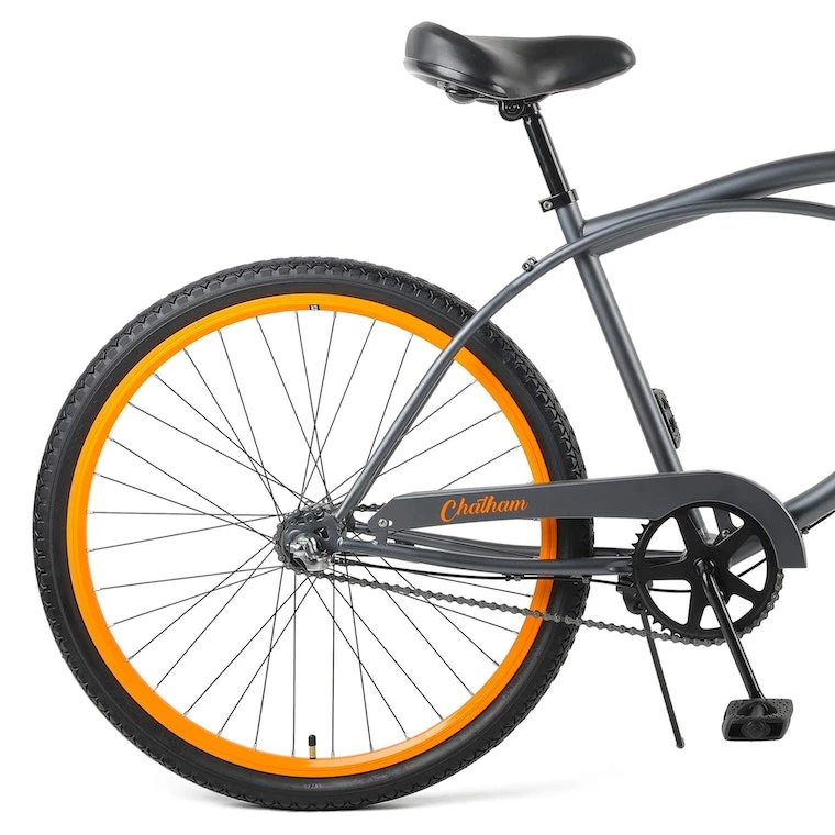 Retrospec Chatham Beach Cruiser 3-Speed 26" - Matte Graphite/Orange 2021 5 Retrospec Chatham Beach Cruiser 3-Speed 26" - Matte Graphite/Orange 2021 - Image 3