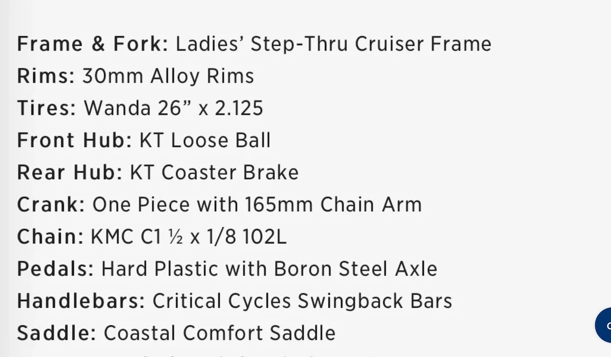 Retrospec Chatham Beach Cruiser Step-Thru 1-Speed 26" - Seafoam 2022 7 Retrospec Chatham Beach Cruiser Step-Thru 1-Speed 26" - Seafoam 2022 - Image 5