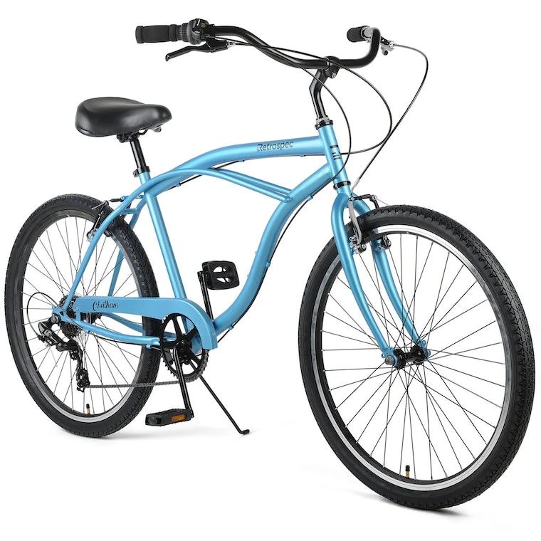 Retrospec Chatham Beach Cruiser 7-Speed 26" - Matte Pacific Blue 2021 4 Retrospec Chatham Beach Cruiser 7-Speed 26" - Matte Pacific Blue 2021 - Image 2
