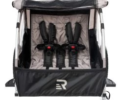 Retrospec Rover Double Passenger Children's Bike Trailer - Slate -Retrospec Sales Store tPR9PnVrIUmDC OVRIzdr40BI