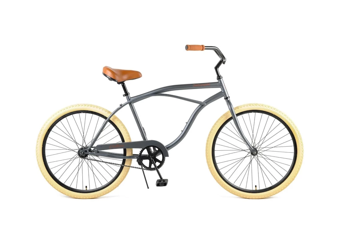 Retrospec Chatham Beach Cruiser 1-Speed 26" - Matte Graphite/Beige 2021 3 Retrospec Chatham Beach Cruiser 1-Speed 26" - Matte Graphite/Beige 2021