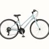 Retrospec Atlas Step-Thru Comfort Hybrid Bike - Crystal Blue 2022