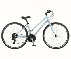 Retrospec Atlas Step-Thru Comfort Hybrid Bike - Crystal Blue 2022