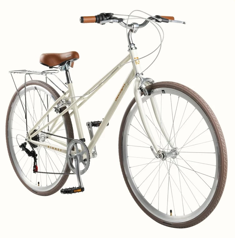 Retrospec Kinney-Mixte City Bike 7-Speed - Eggshell 2022 4 Retrospec Kinney-Mixte City Bike 7-Speed - Eggshell 2022 - Image 2