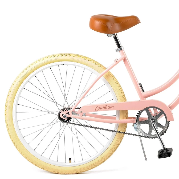 Retrospec Chatham Beach Cruiser Step-Thru 1-Speed 26" - Blush Pink 2021 5 Retrospec Chatham Beach Cruiser Step-Thru 1-Speed 26" - Blush Pink 2021 - Image 3