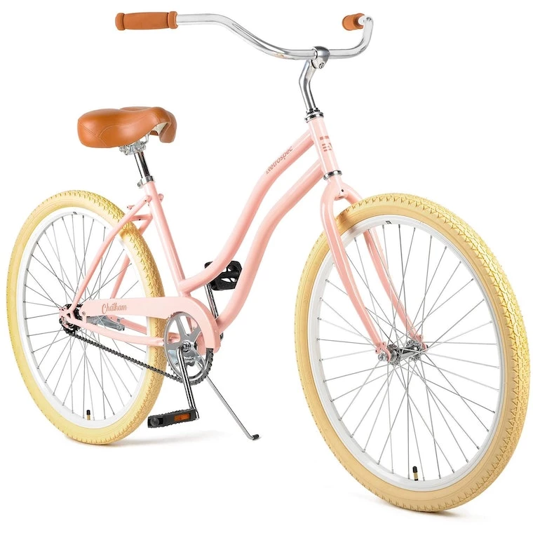 Retrospec Chatham Beach Cruiser Step-Thru 1-Speed 26" - Blush Pink 2021 4 Retrospec Chatham Beach Cruiser Step-Thru 1-Speed 26" - Blush Pink 2021 - Image 2